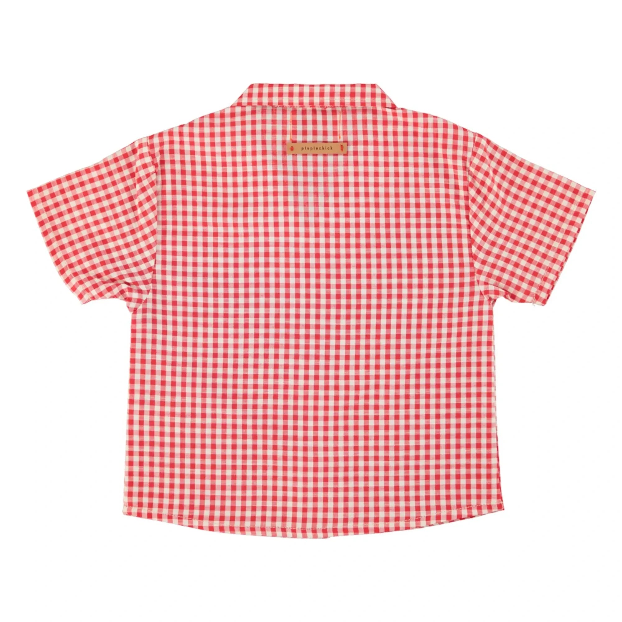 Piupiuchick - Organic Cotton Checkered Shirt | Red