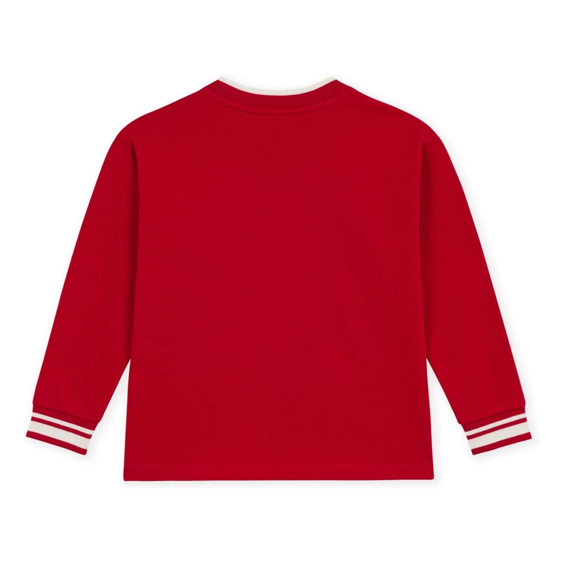 Petit Bateau - Tişört Sweat Organik Pamuk | Kırmızı