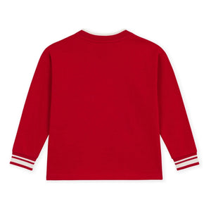 Petit Bateau - Tişört Sweat Organik Pamuk | Kırmızı