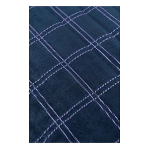 Nobodinoz - Oasis Long Pouf, Eco-Velvet | Navy Blue