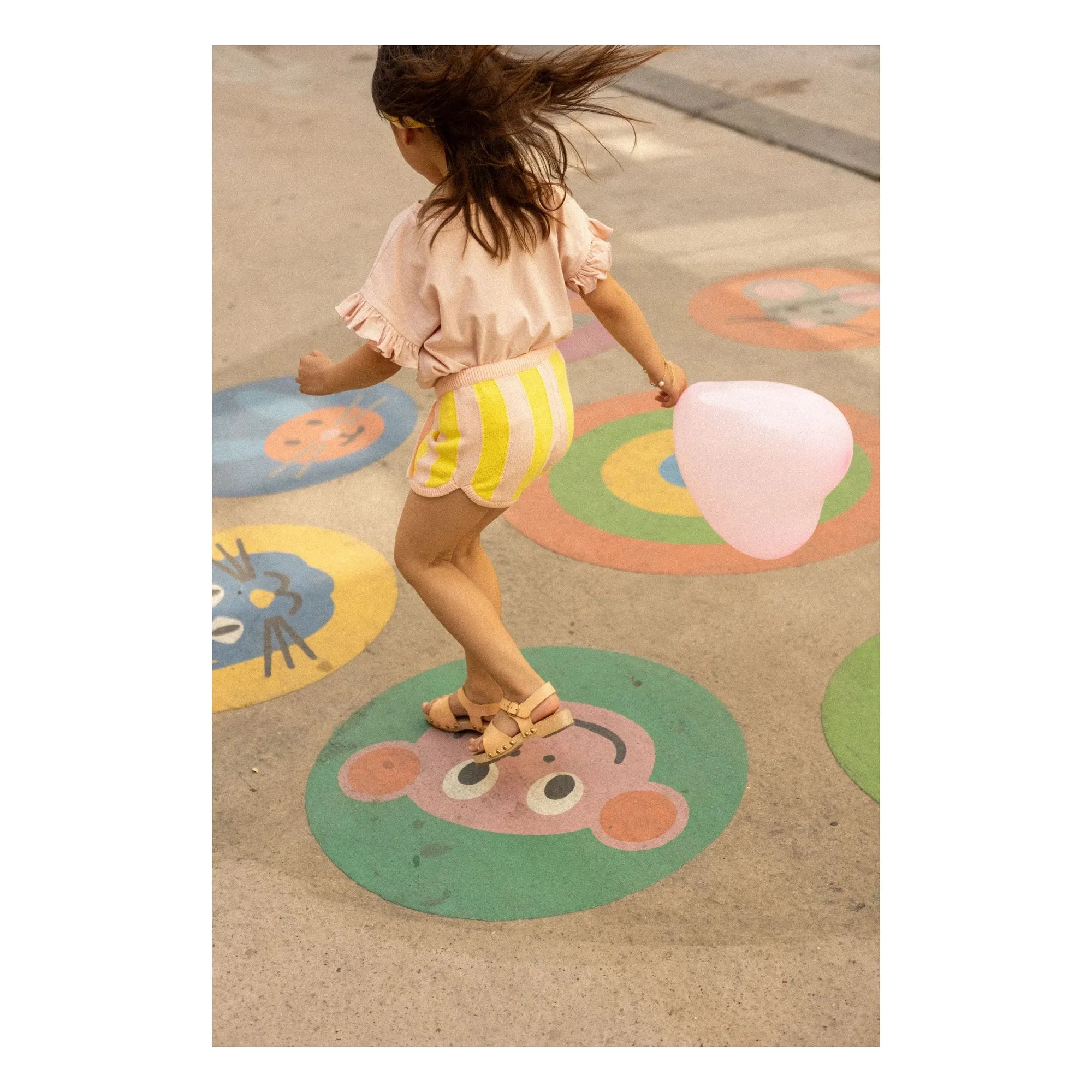 Louis Louise - Striped Iris Shorts | Yellow