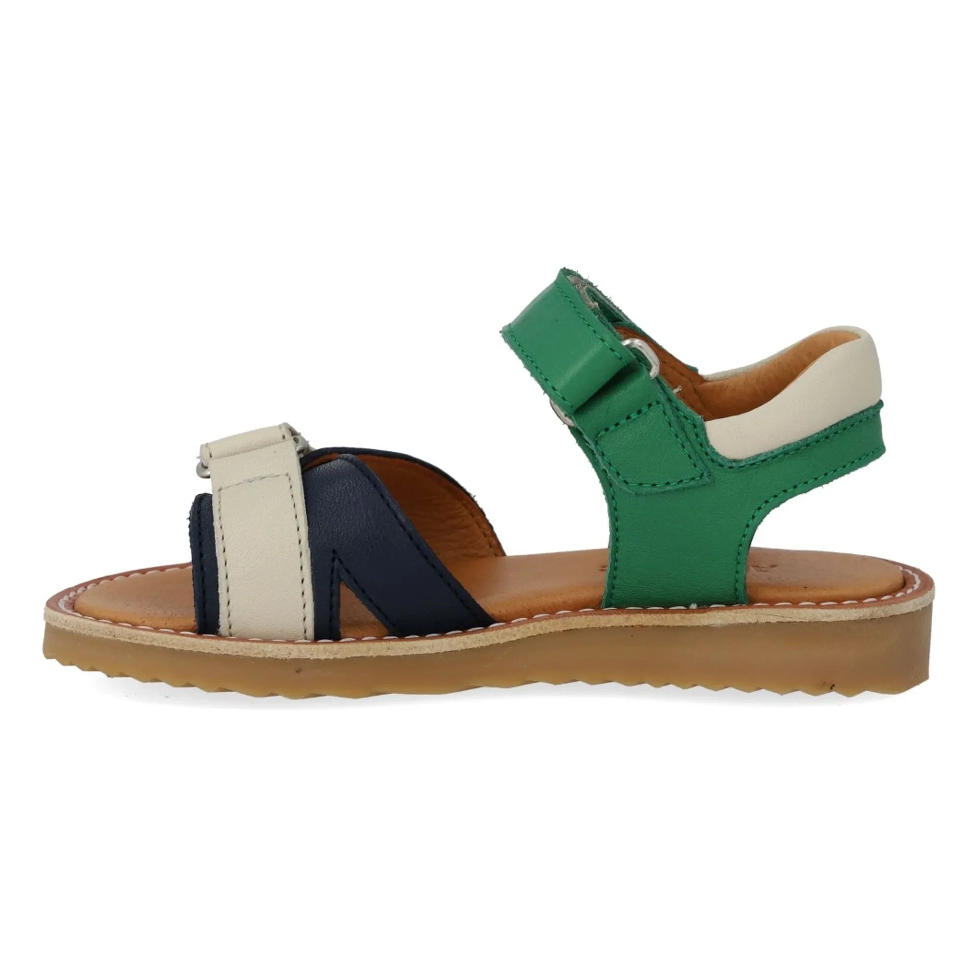 Angulus - Double Striped Sandals | Meadow Green