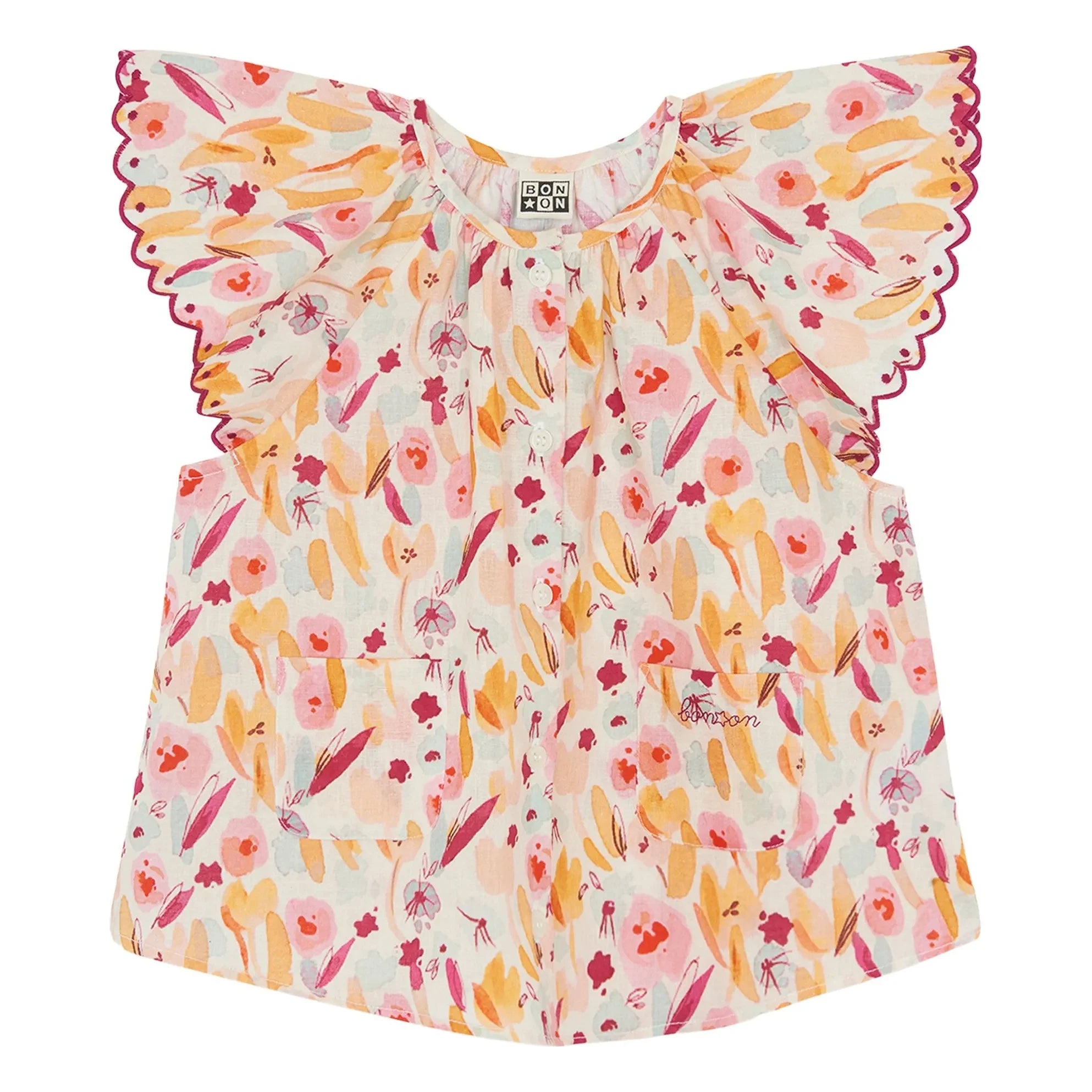 Bonton - Bluz Floral Cloud | Ekru