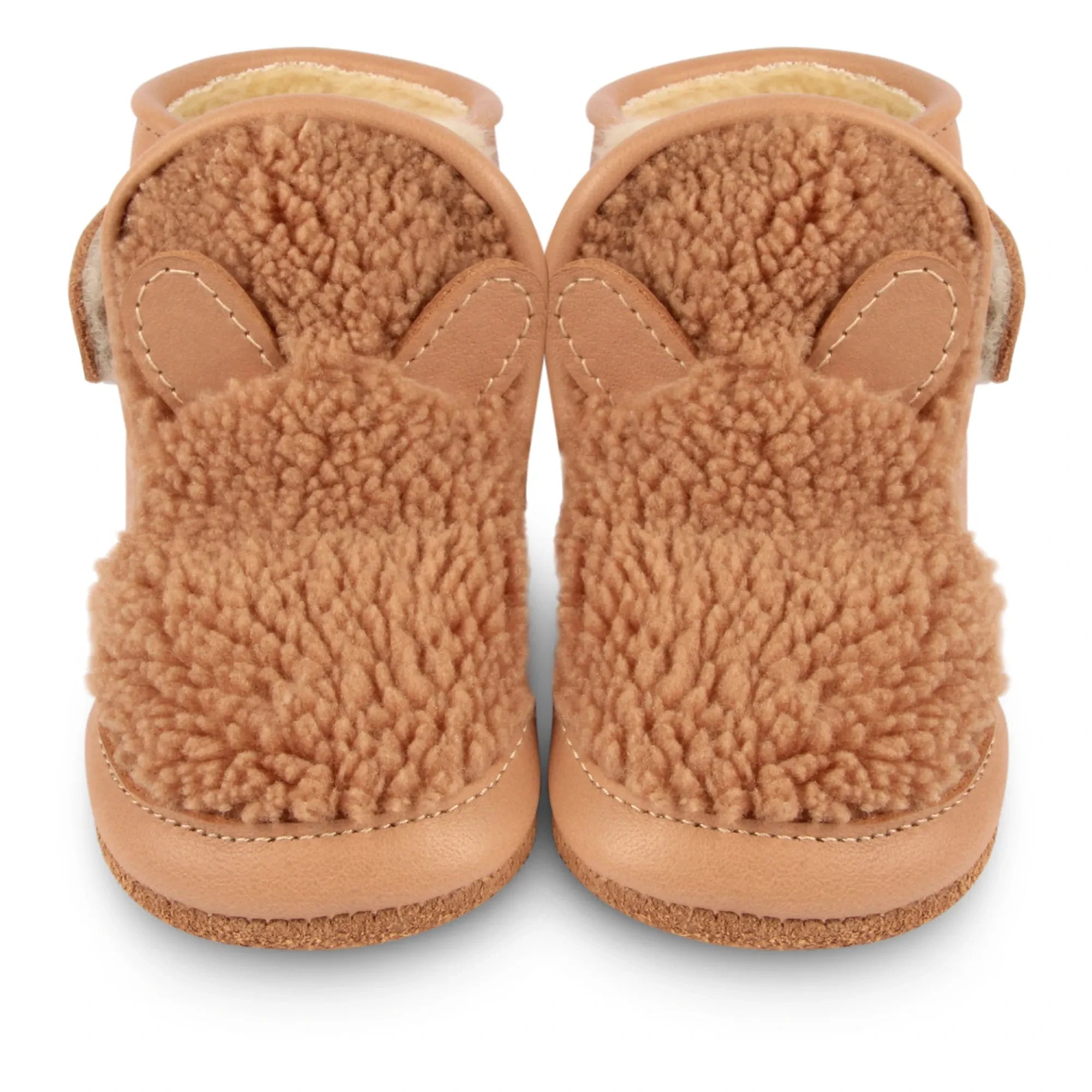 Donsje - Richy Brown Bear Fur-Lined Booties | Frosted Brown