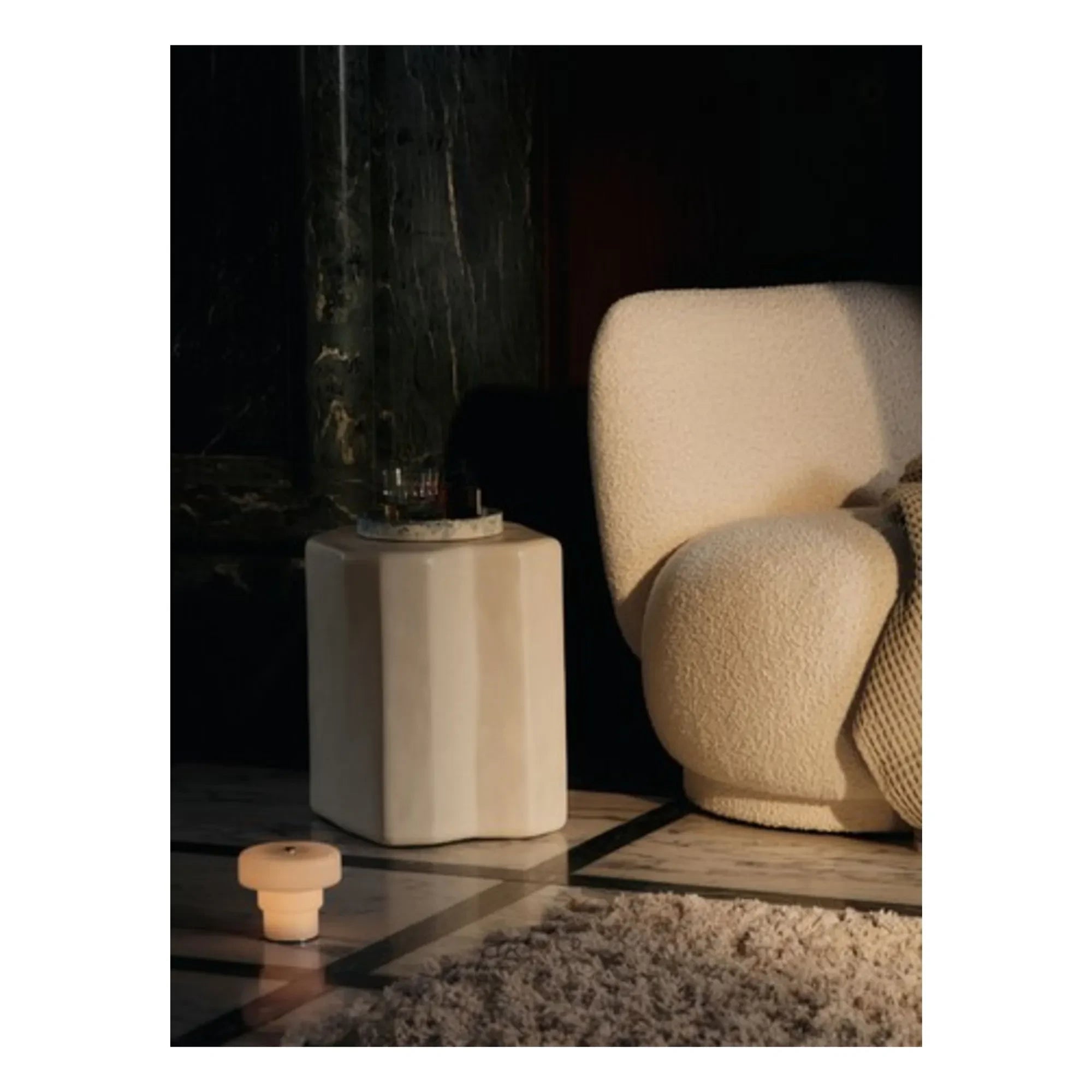 Ferm Living - Mist Marble Surface | Gray