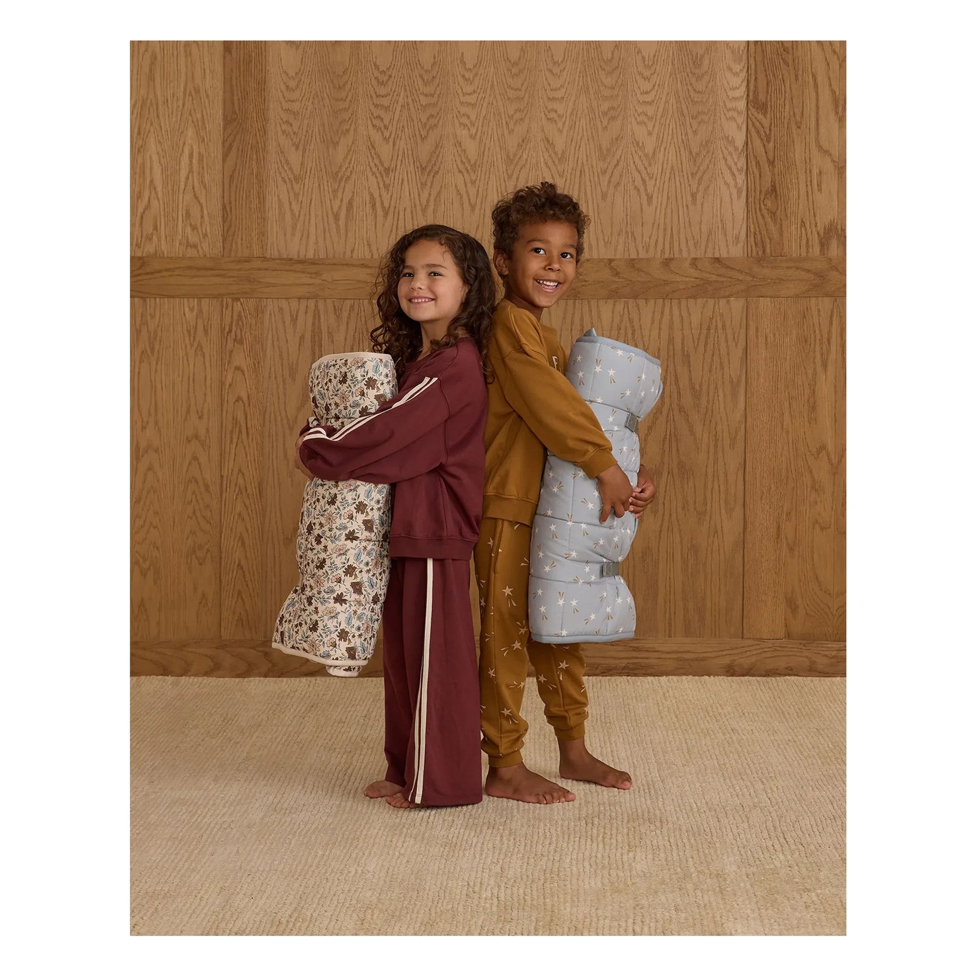 Rylee + Cru - Mini ribbed joggers | Burgundy