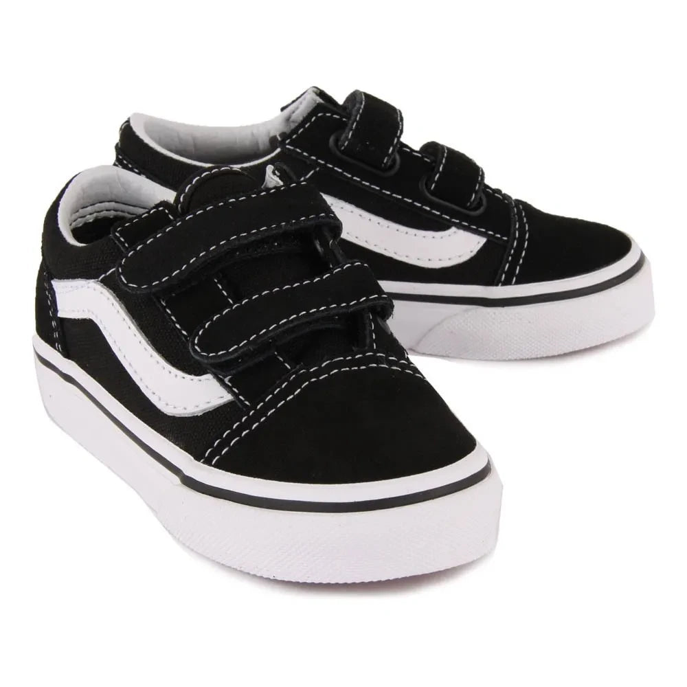 Vans - Old Skool V Velcro Sneakers | Black