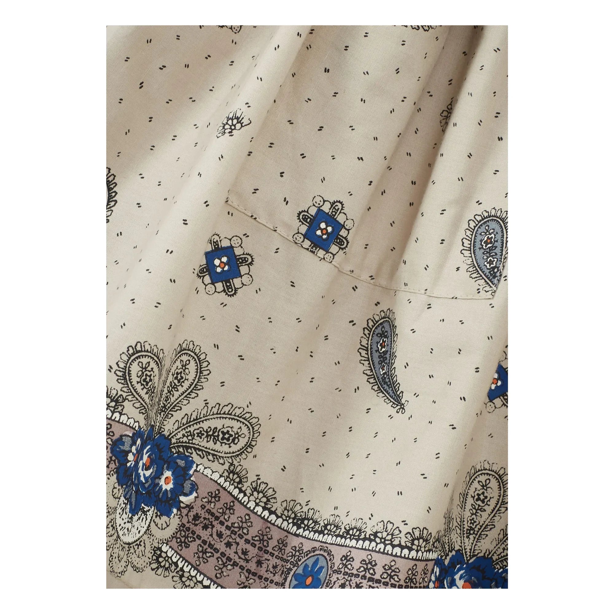 Caramel - Myla Paisley Skirt | Ivory