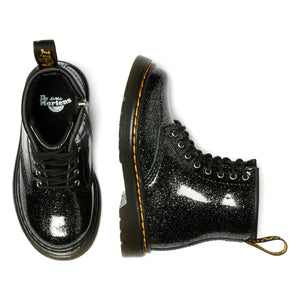Dr Martens - 1460 J Glitter Bağcıklı Bot | Parlak siyah