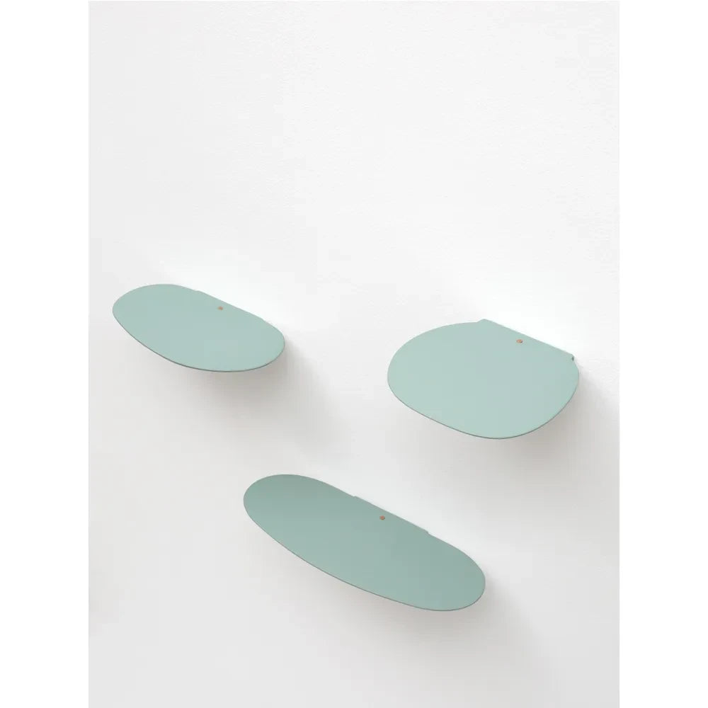 Moustache - Isola Ceramic Shelf, Studio Brichetziegler - 3-Piece Set | Almond Green