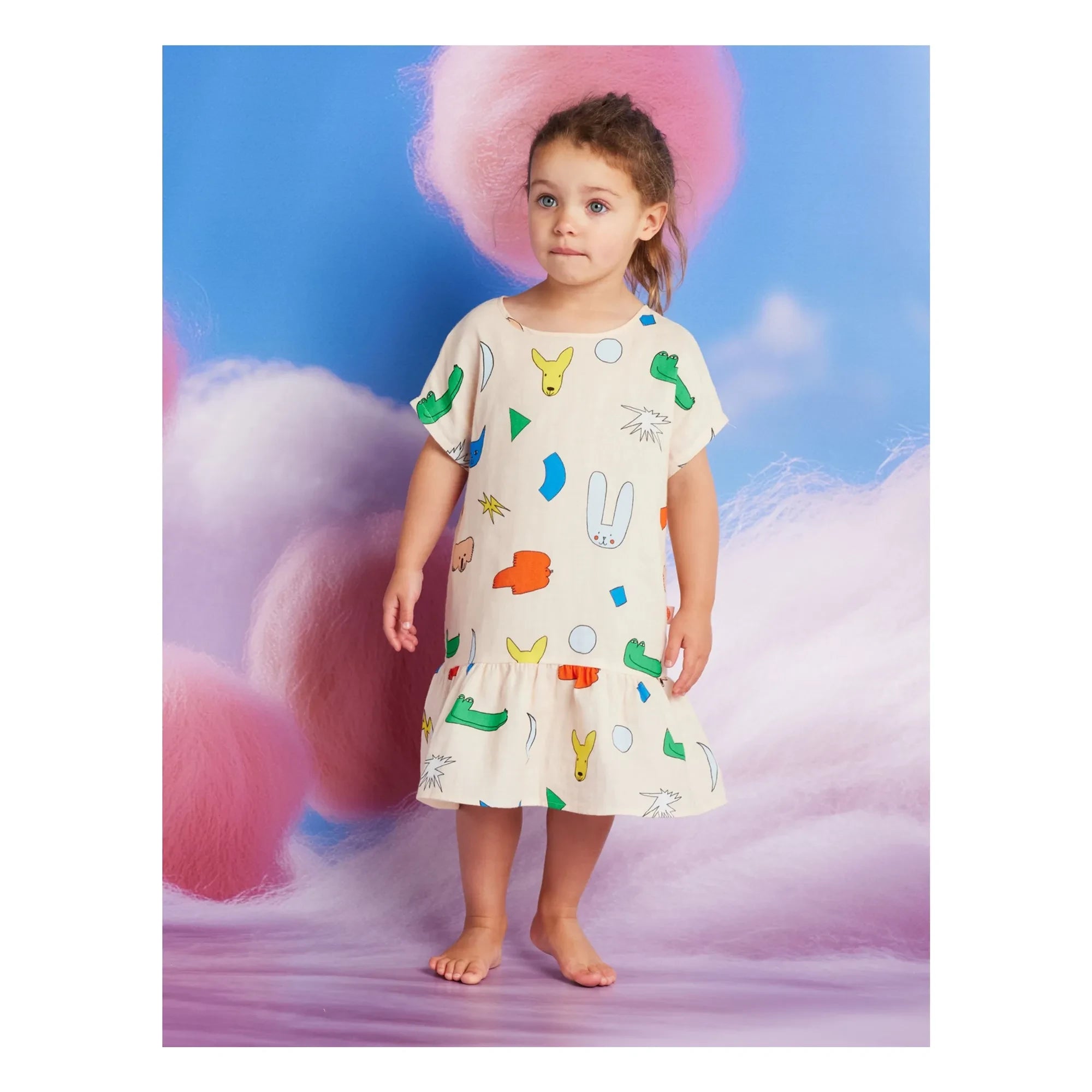 Halcyon Nights - Animal Dress | Ecru