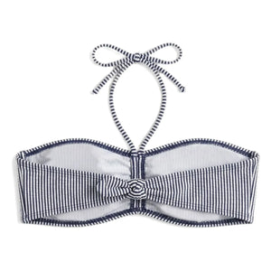 Smallable Woman - Striped Abbie Swimsuit Top | Navy Blue
