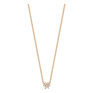 Ginette NY - Mini Diamond Star kolye | Pembe Altın