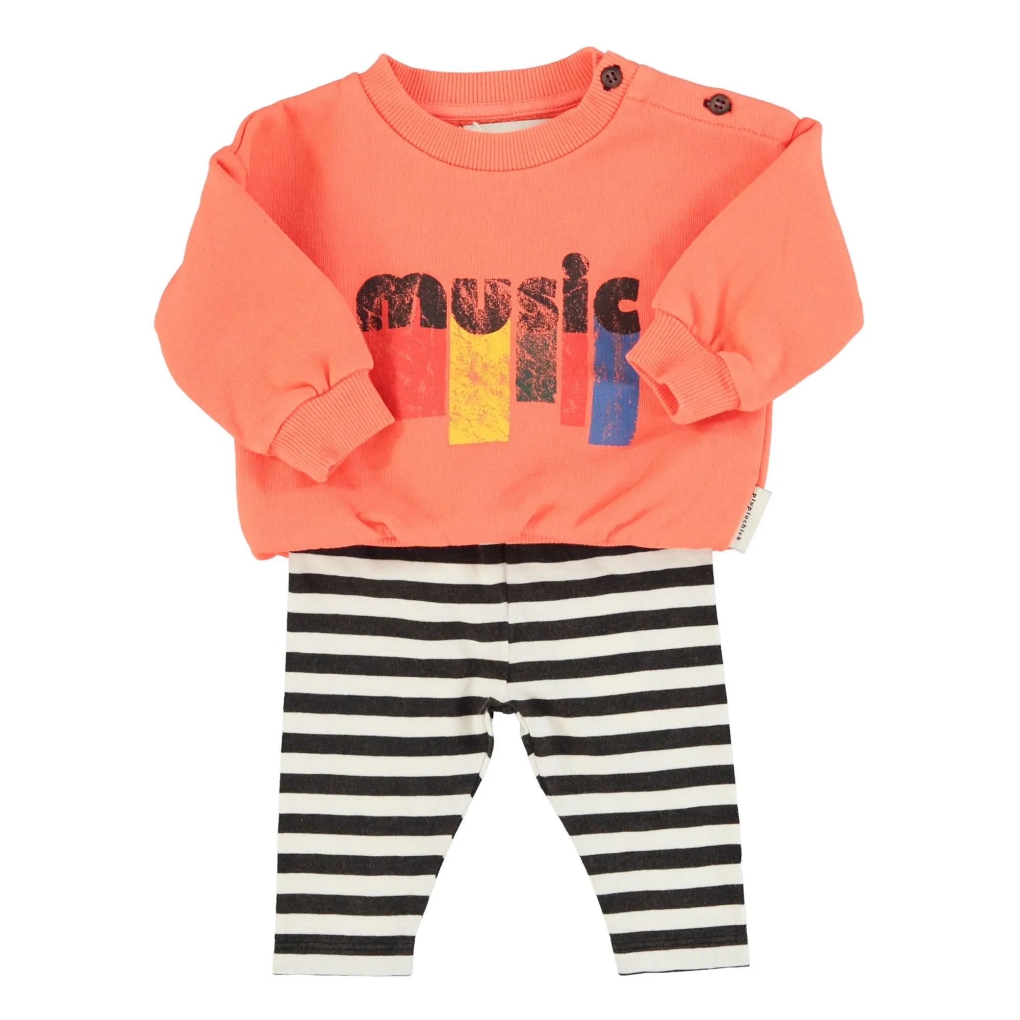Piupiuchick - Music Sweat Organic Cotton | Neon Orange