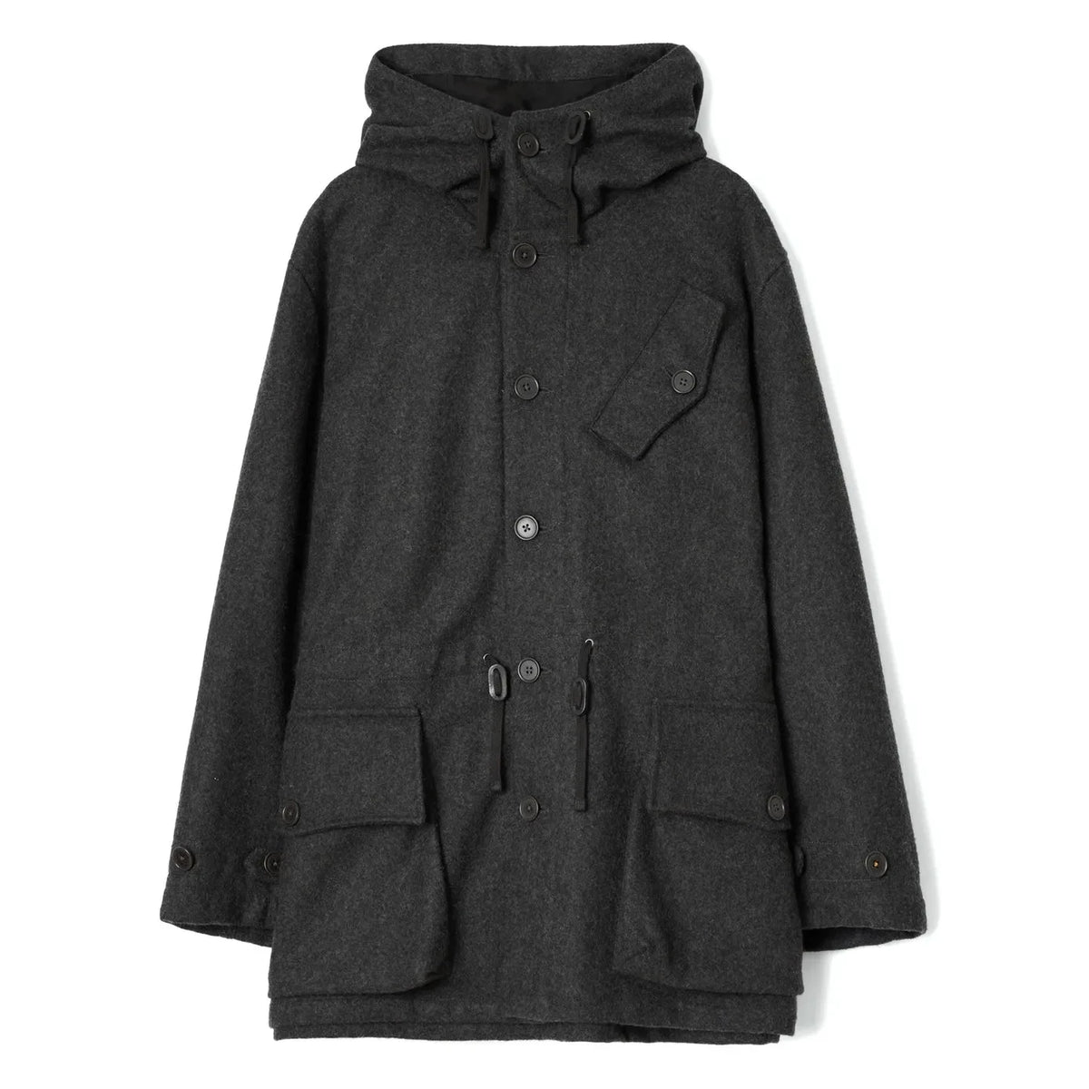 Universal Works - Boston Yün Parka | Koyu gri