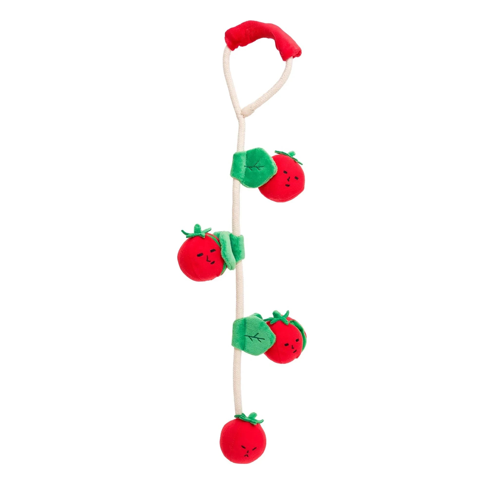 The Furry Folks - Cherry Tomato Chew Toy | Tomato Red