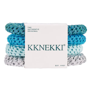 Bon Dep - 4-piece Kknekki 64 scrunchies set | Blue