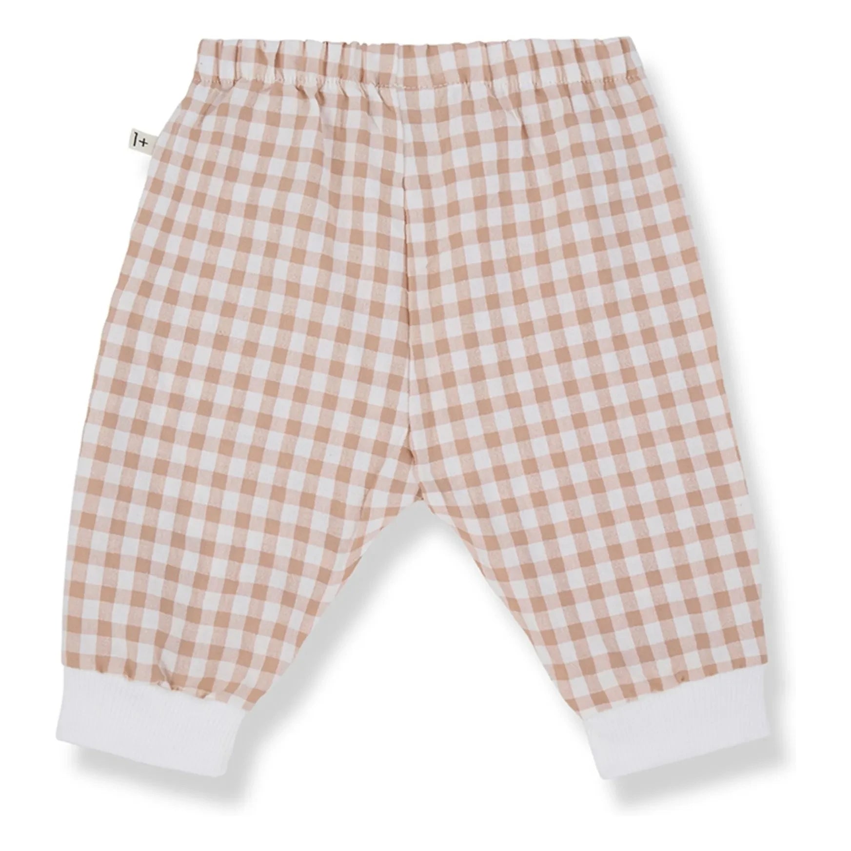 1+ in the Family - Karpathos Vichy Seersucker Pants | Dark Taupe Brown