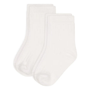 Petit Bateau - 2 Çift Düz Çorap Seti | Beyaz