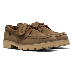 Clarks - Cleyhill Boat Shoes | Dark Beige