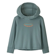 Patagonia - Hooded Sweatshirt SW 95 Oval Logo Recycled Fibers | Grey Blue