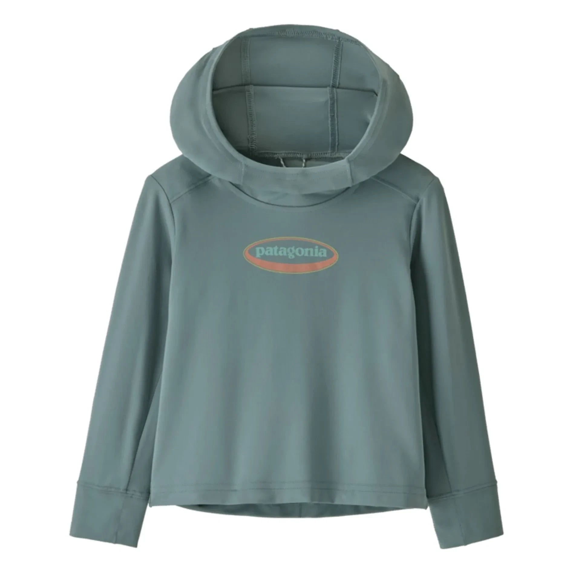 Patagonia - Hooded Sweatshirt SW 95 Oval Logo Recycled Fibers | Grey Blue