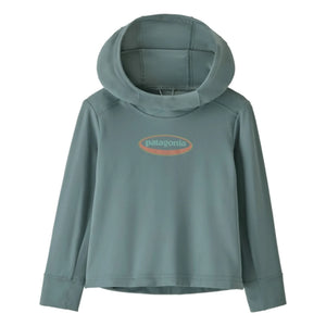 Patagonia - Hooded Sweatshirt SW 95 Oval Logo Recycled Fibers | Grey Blue