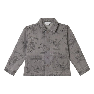 Stella McCartney Kids - Organic Cotton Beet Jacket | Dark Gray