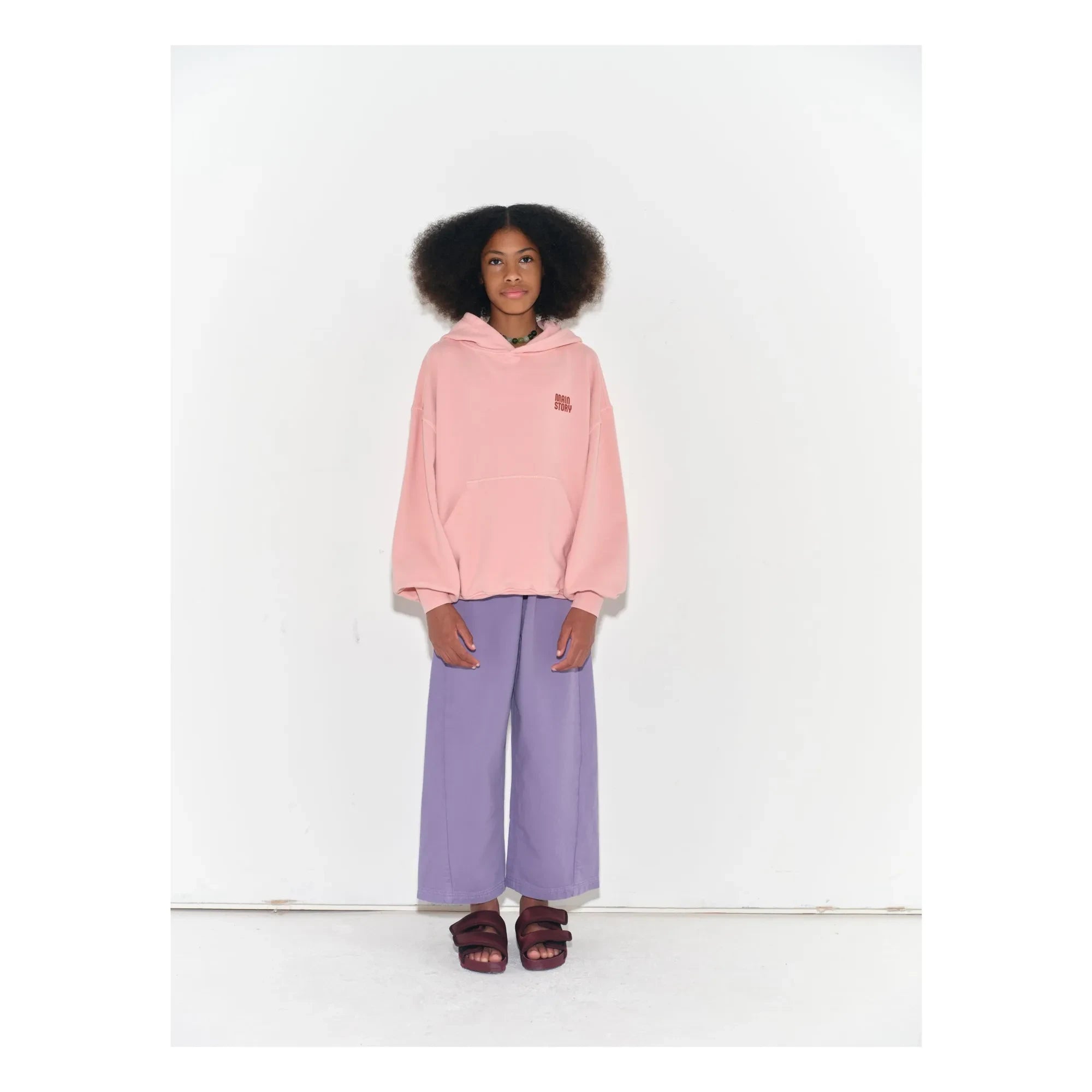 Main Story - Organic Cotton Hoodie Sweatshirt | Pink