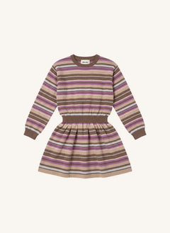 Smallable Kid - Lya Striped Wool Dress | Pink