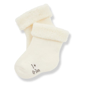 1+ in the family - Gil Eponge socks | Ecru