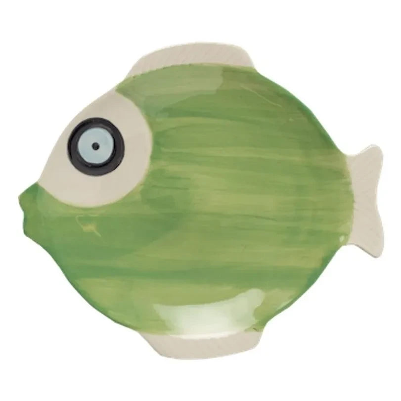 Anna + Nina - Tidal Fish Plate | Green