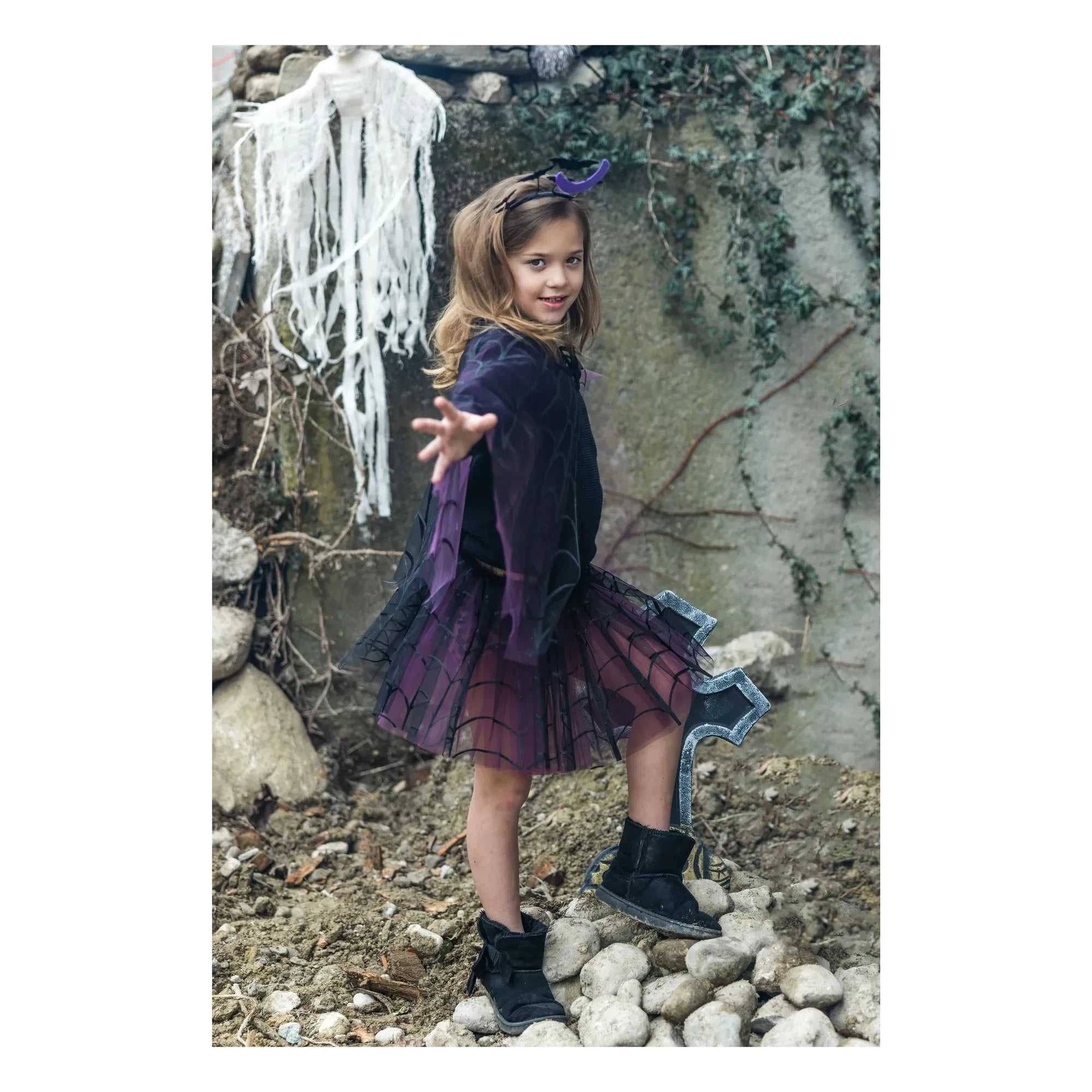 Great Pretenders - Cape and Tutu Spider Web | Purple