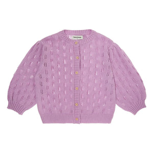 Tocoto Vintage - Çiçekli Örgü Hırka | Lila