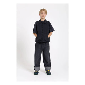 Finger in the nose - Snowshirt Genuine Down Sleeveless Down Jacket | Black
