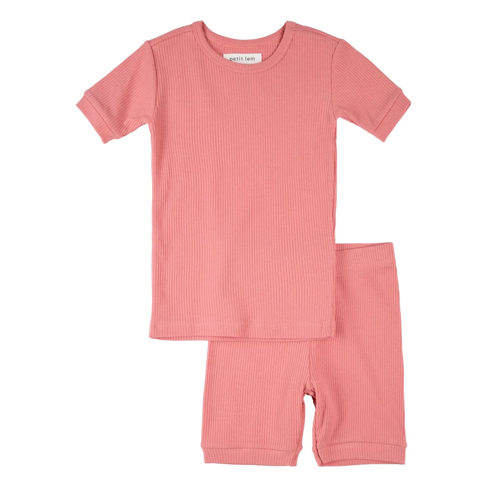 Petit Lem - Jersey Short Fitted Organic Cotton and Modal | Pink