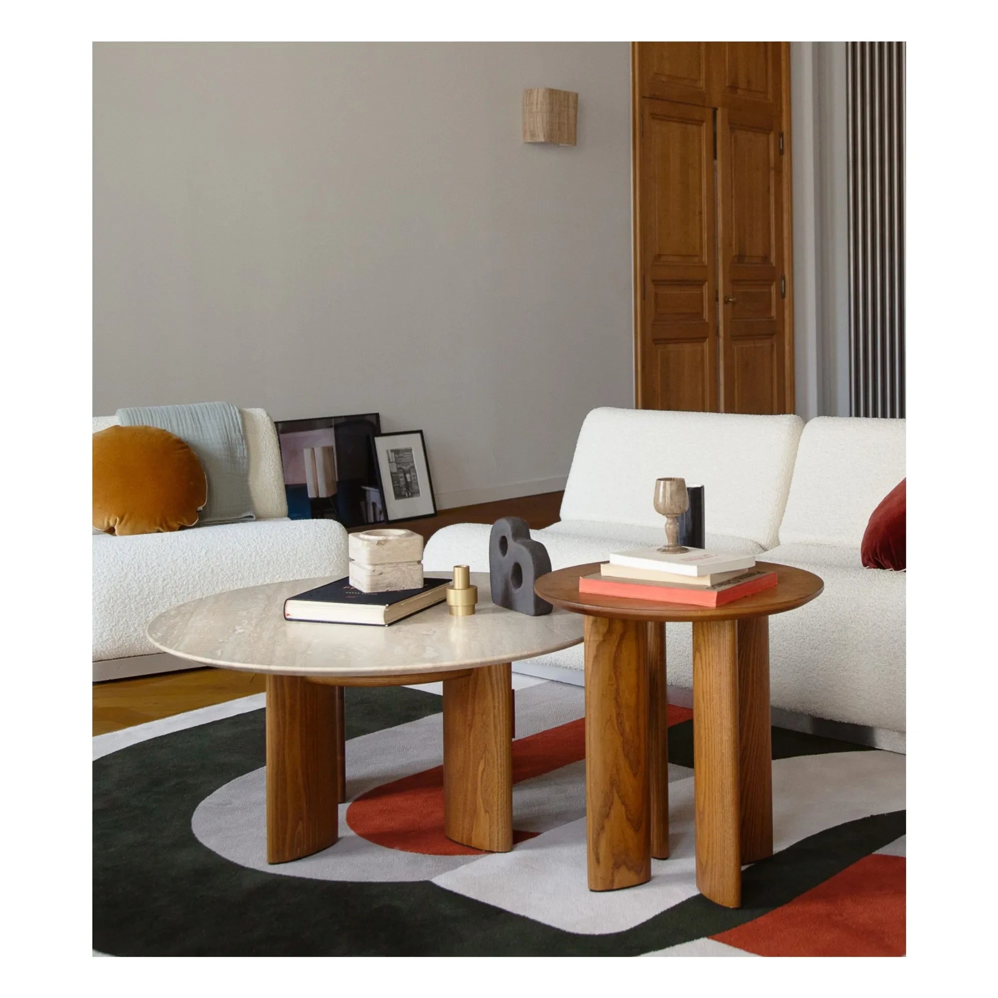 The Socialite Family - Carlotta Side Table Oak Iroko Finish | Iroko