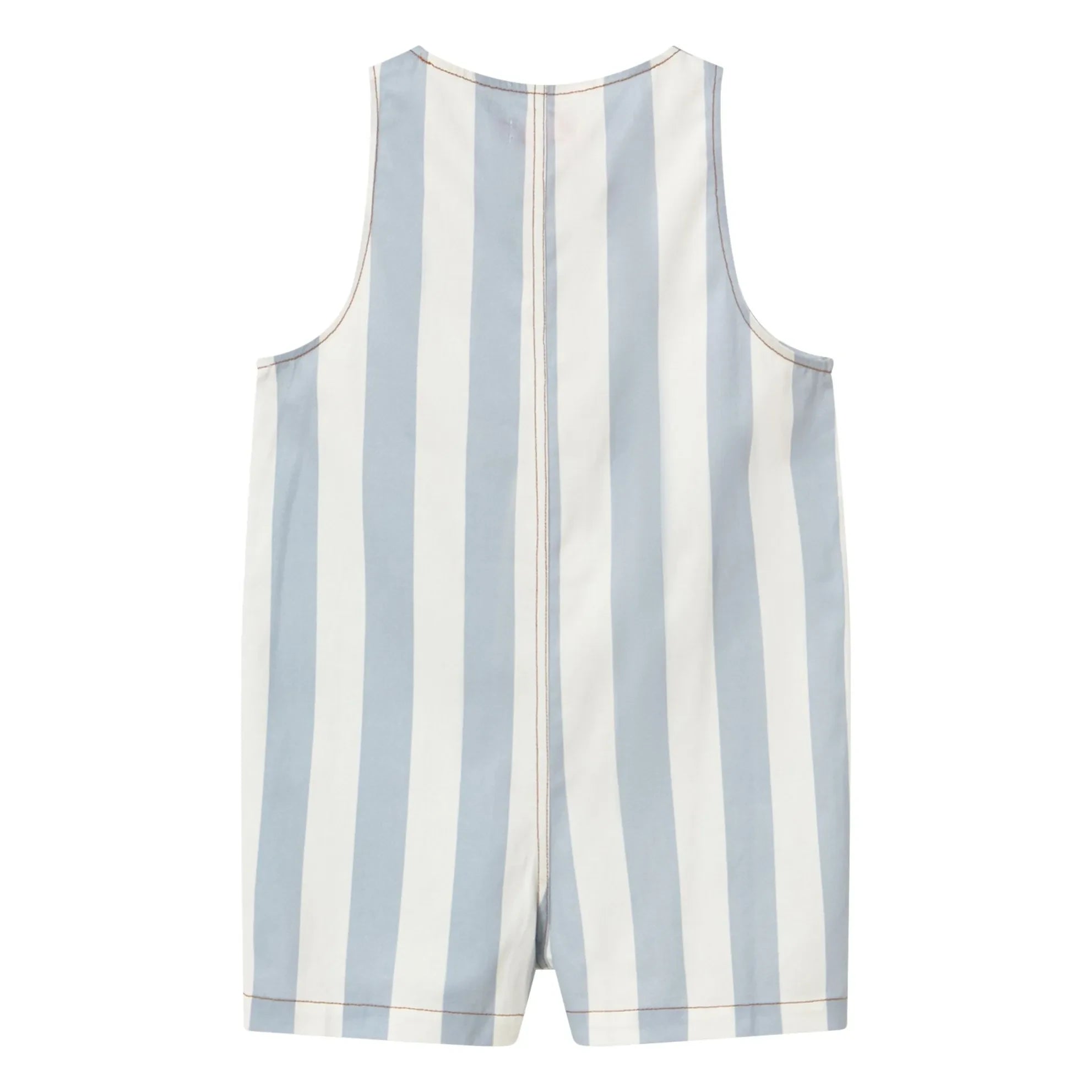 Tinycottons - Blue Thin Striped Twill Romper