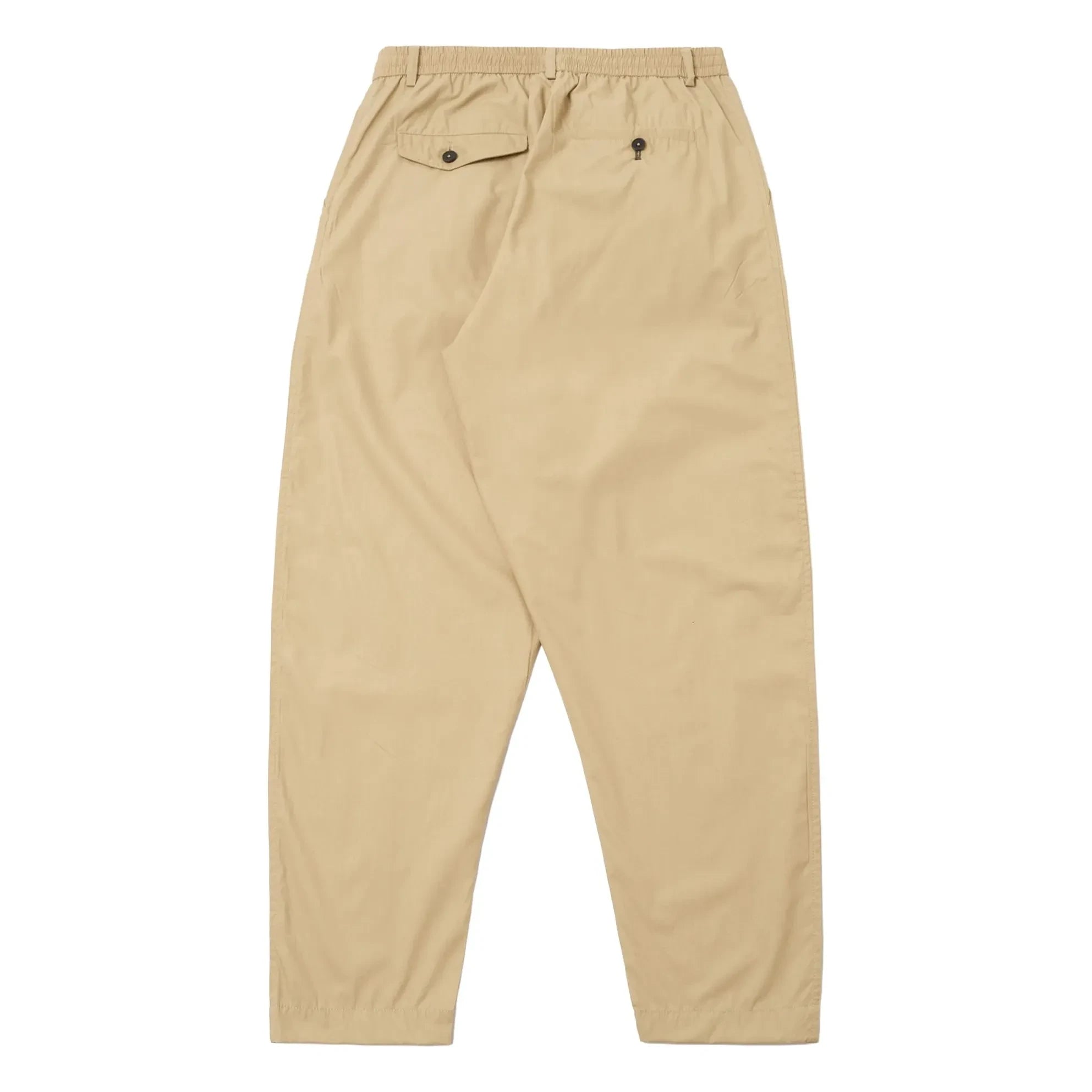 Universal Works - Pleated Track Poly Tech Trousers | Beige
