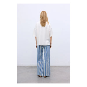 the new society - Ivy Coton T-Shirt | White