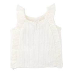 Gingersnaps - Freyja Pointelle Top | Ecru