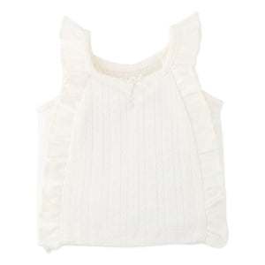 Gingersnaps - Freyja Pointelle Top | Ecru