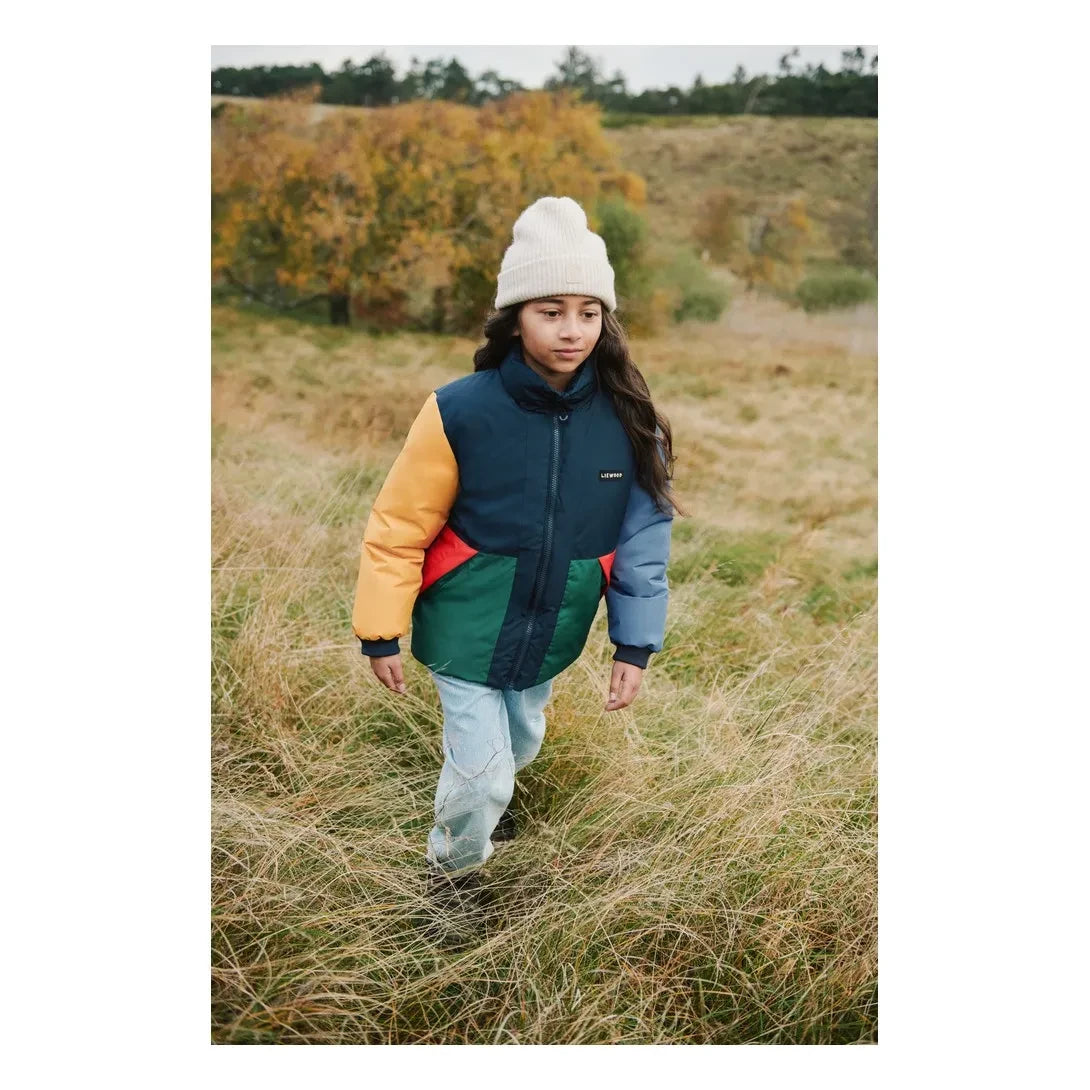 Liewood - Bran Colorblock Jacket Made from Recycled Fibers | Navy