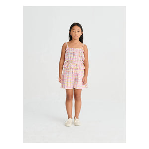 True Artist - Textured Checkered Shorts | Purple