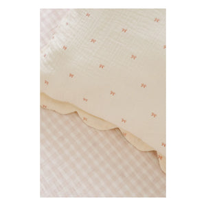 Soft Spot - Organik pamuklu kurdele yastık kılıfları - 2'li set | Ekru