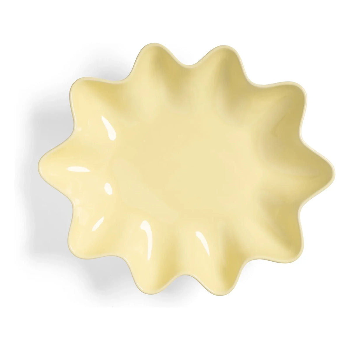 &Klevering - Sunstone Ceramic Plate | Pale Yellow