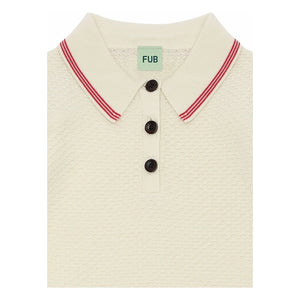 FUB - Polo Piqué Fine Knit Organic Cotton | Off-White