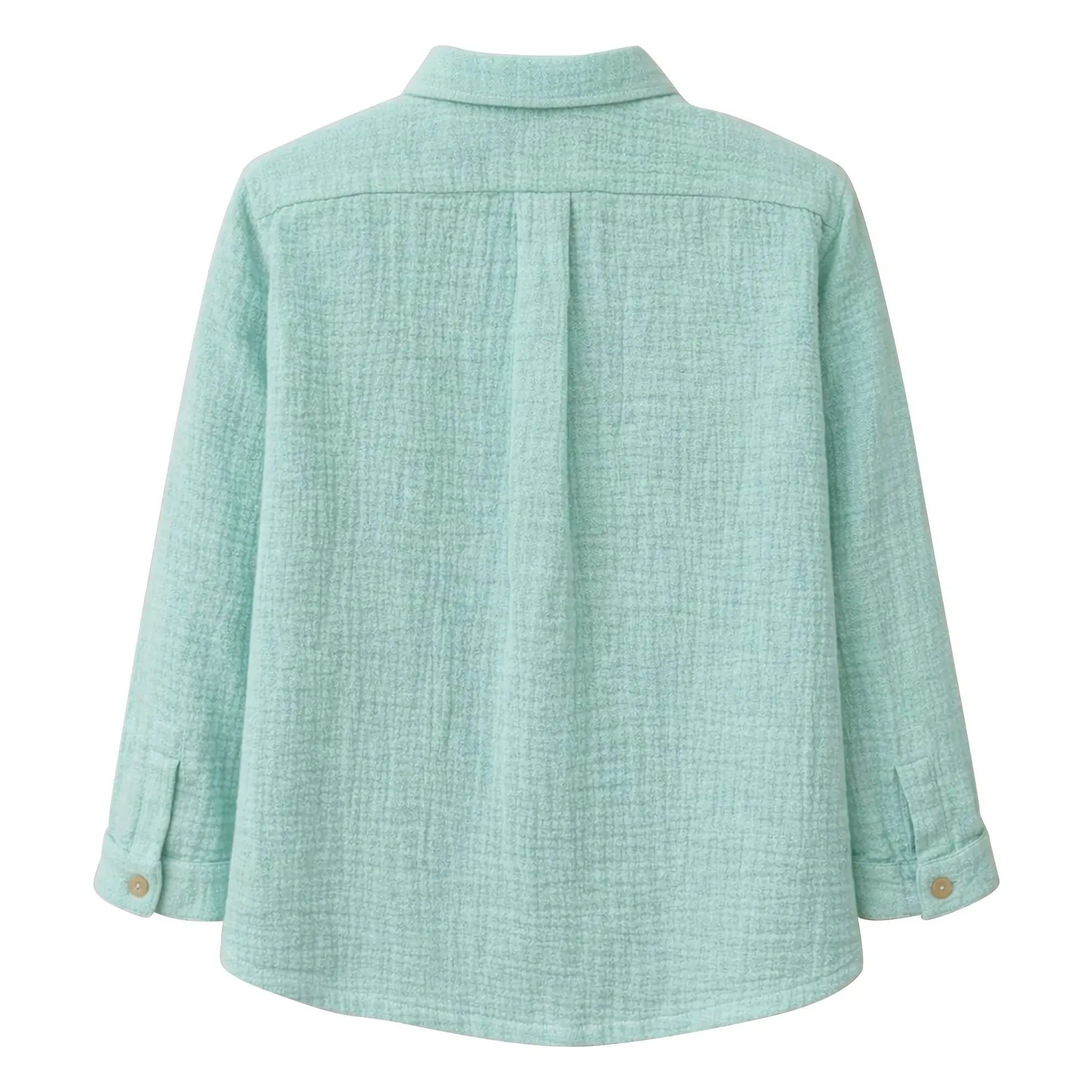 Lililotte - Constantin Organic Cotton Gauze Shirt | Mint Green