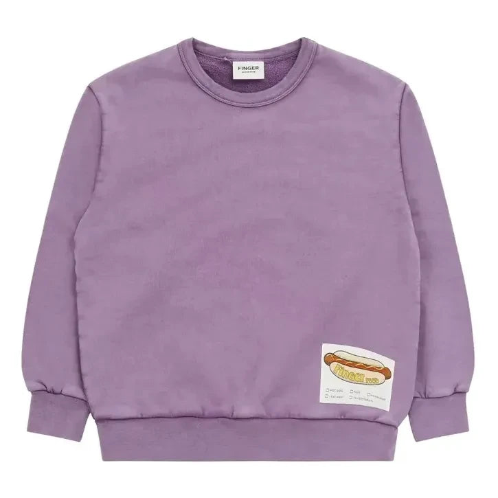 Finger in the Nose - Blow Organic Cotton Sweatshirt | Mauve