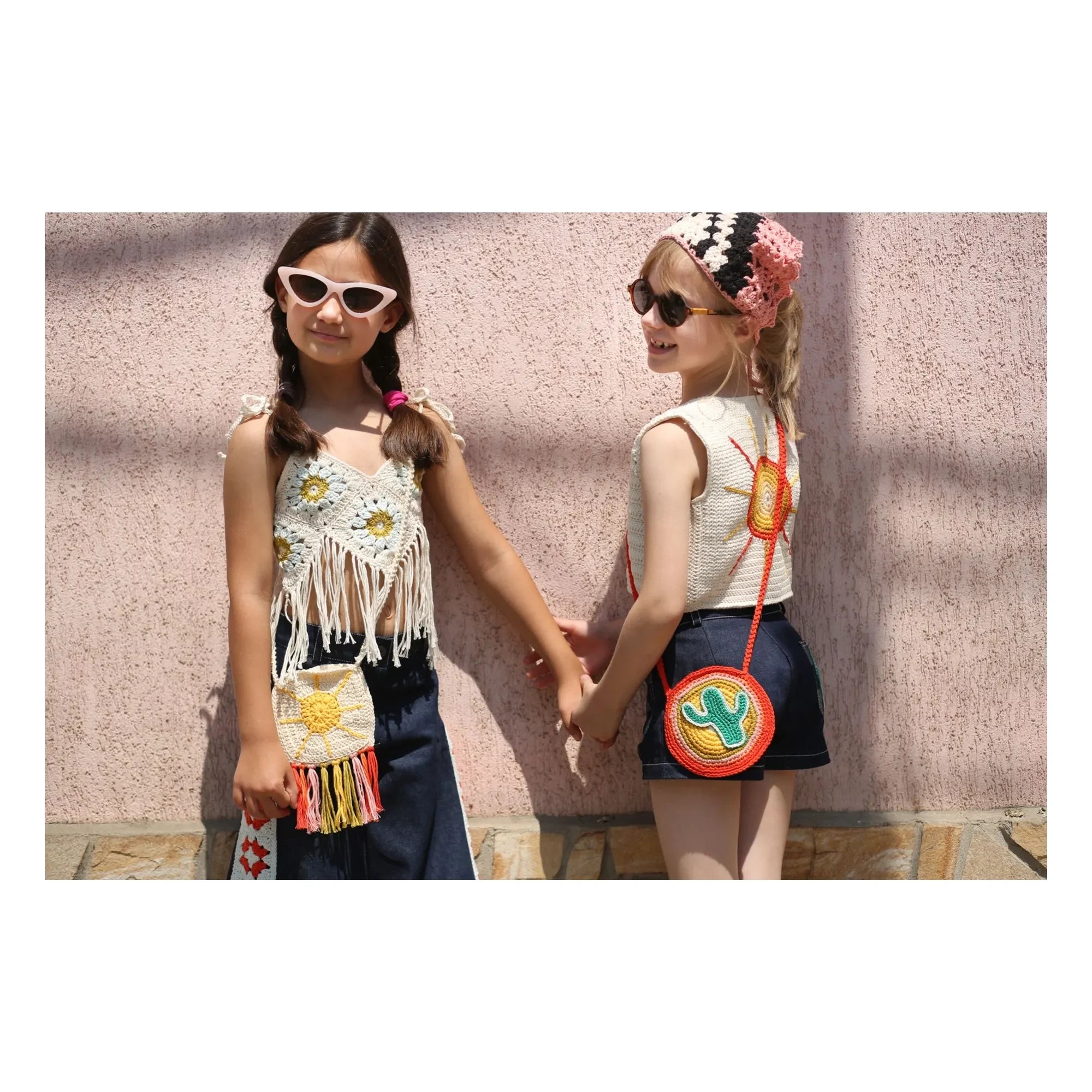 Kalinka - Atacama Crochet Fringed Top | Ecru